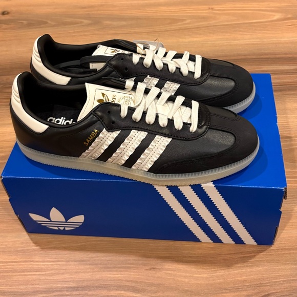 NWT!! Adidas Samba Classic Black White Sneakers - Picture 10 of 10